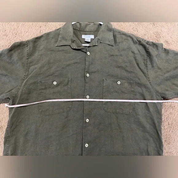 Olive Green Linen from Zenga - Picture 4 of 4